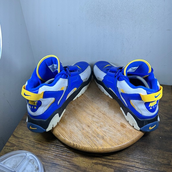 Nike Air Barrage Mid Men\'s Basketball Shoes Royal Blue Yellow Size 13 AT7847-100 main image 8